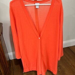 Chicos sz 2 long lightweight cardigan